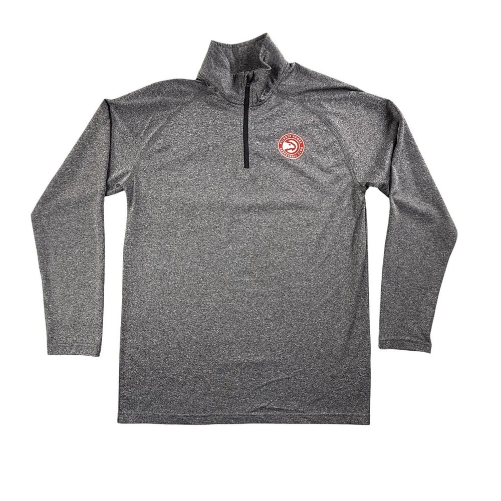 Atlanta Hawks Shirt Mens Small NBA Basketball Long Sleeve Quarter Zip Pullover